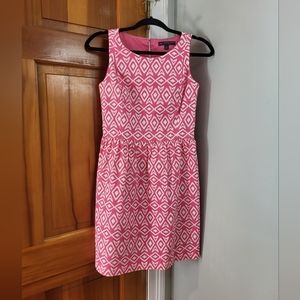Brooks Brothers Pink and White Mini Dress